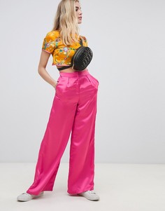 Широкие брюки Glamorous - Розовый