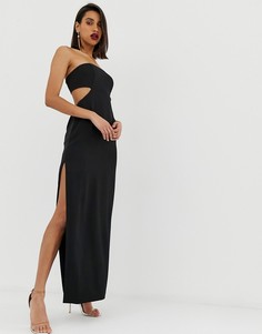 Платье-футляр бандо с вырезом на спине ASOS EDITION - Черный