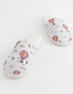 Серые слиперы с принтом Snoopy Womensecret - Серый