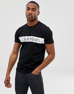 Черная футболка с логотипом Calvin Klein - Черный
