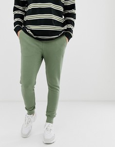 Джоггеры скинни в рубчик цвета хаки ASOS DESIGN - Зеленый