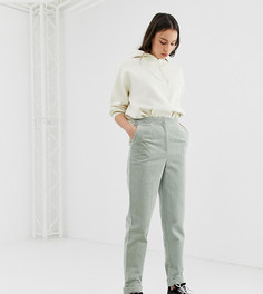 Вельветовые брюки с отворотами ASOS DESIGN Tall - Зеленый