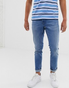 Светлые узкие джинсы Solid - Синий