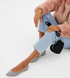 Балетки в полоску с острым носком ASOS DESIGN Latch - Мульти