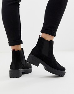 Черные ботинки на толстой подошве New Look - Черный