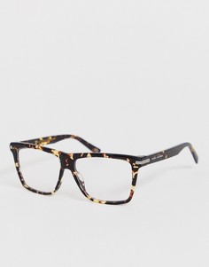 Черепаховые квадратные солнцезащитные очки Marc Jacobs - Коричневый