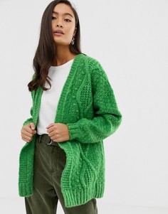 Зеленый кардиган Miss Selfridge - Зеленый