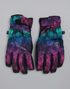 Перчатки для катания на сноуборде (черный/фиолетовый/синий) Volcom Nyle - Фиолетовый