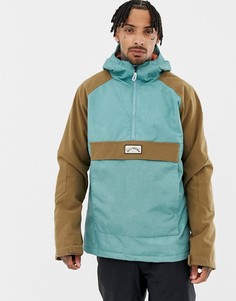 Куртка с капюшоном для катания на сноуборде (синий/коричневый) Billabong Stalefish - Синий