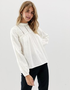 Блузка кремового цвета Miss Selfridge victorian - Белый