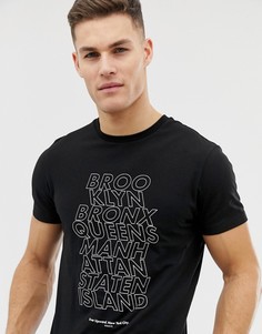 Футболка с принтом ASOS DESIGN - Черный