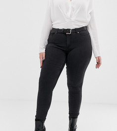 Черные выбеленные джинсы скинни Junarose - Серый