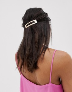 Золотистая крупная заколка для волос ASOS DESIGN - Золотой