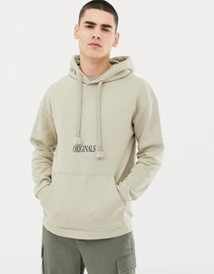 Худи с принтом Jack & Jones Originals - Бежевый