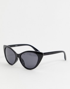 Черные солнцезащитные очки кошачий глаз Reclaimed Vintage Inspired эксклюзивно для ASOS - Черный