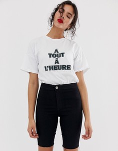Джинсовые леггинсы-шорты ASOS DESIGN rivington - Синий