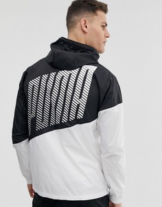 Черная спортивная ветровка в стиле колор блок Puma - Черный
