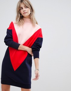 Трикотажное платье с высоким воротником Maison Scotch - Мульти