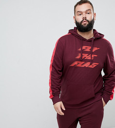 Красное худи с надписью fly the flag Blend Plus - Красный