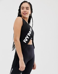 Эластичный топ с логотипом Ivy Park - Черный