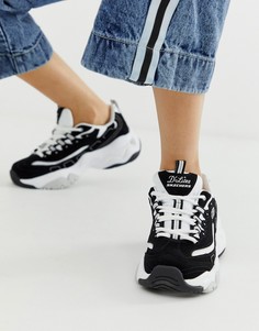 Черно-белые массивные кроссовки Skechers DLite 3.0 - Черный