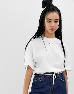 Белая oversize-футболка бойфренда Nike - Белый