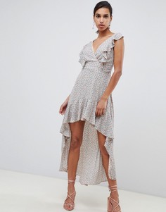 Асимметричное платье с оборками TFNC - Мульти