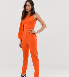 Комбинезон на одно плечо с расклешенными рукавами ASOS DESIGN Tall - Мульти