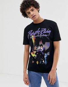 Свободная футболка с принтом ASOS DESIGN - Черный