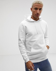 Белый удлиненный худи ASOS DESIGN - Белый