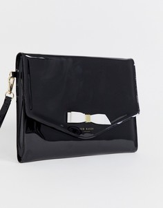 Лакированный клатч Ted Baker Cersei - Черный