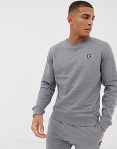 Серый свитшот с круглым вырезом Lyle & Scott - Серый
