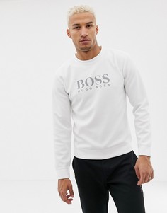 Свитшот с логотипом BOSS - Белый