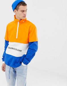 Куртка с логотипом (синий/оранжевый) Calvin Klein Jeans institutional - Синий