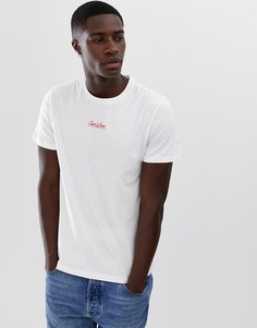 Футболка с логотипом на груди Jack & Jones Originals - Белый