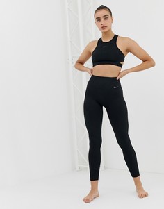 Черные бесшовные леггинсы для йоги Nike Training - Черный