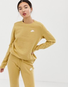 Бежевый свитшот Nike Club - Бежевый