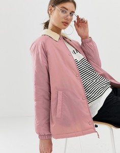 Куртка с воротником борг ASOS DESIGN - Розовый