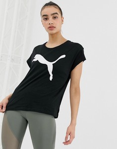 Черная футболка с логотипом Puma - Черный