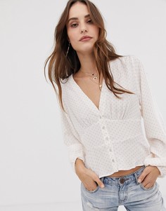 Блузка Free People Love Street - Белый