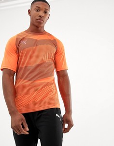 Оранжевая футболка с принтом Puma ftblnxt - Оранжевый