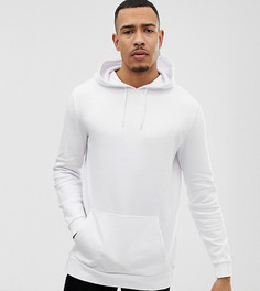 Худи белого цвета удлиненного кроя ASOS DESIGN tall - Белый
