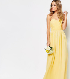 Шифоновое платье‑бандо макси TFNC WEDDING - Желтый