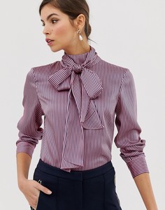 Блузка в полоску с завязкой Ted Baker Leynta - Розовый