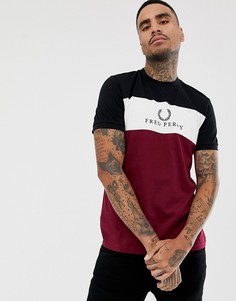 Бордовая футболка с логотипом в стиле 90-х Fred Perry Sports Authentic - Красный