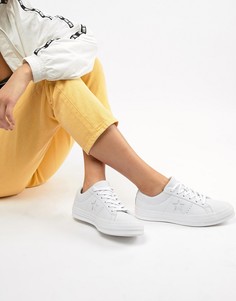 Белые кожаные кроссовки Converse One Star - Белый