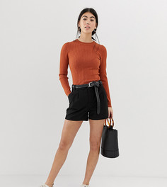 Шорты чиносы ASOS DESIGN Petite - Черный