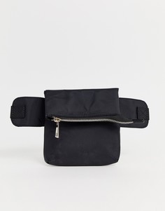 Черная сумка-кошелек на пояс в стиле милитари Missguided - Черный
