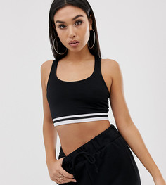 Комбинируемый кроп-топ для дома с необработанным краем ASOS DESIGN - Черный