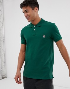 Зеленое поло узкого кроя с логотипом PS Paul Smith - Зеленый